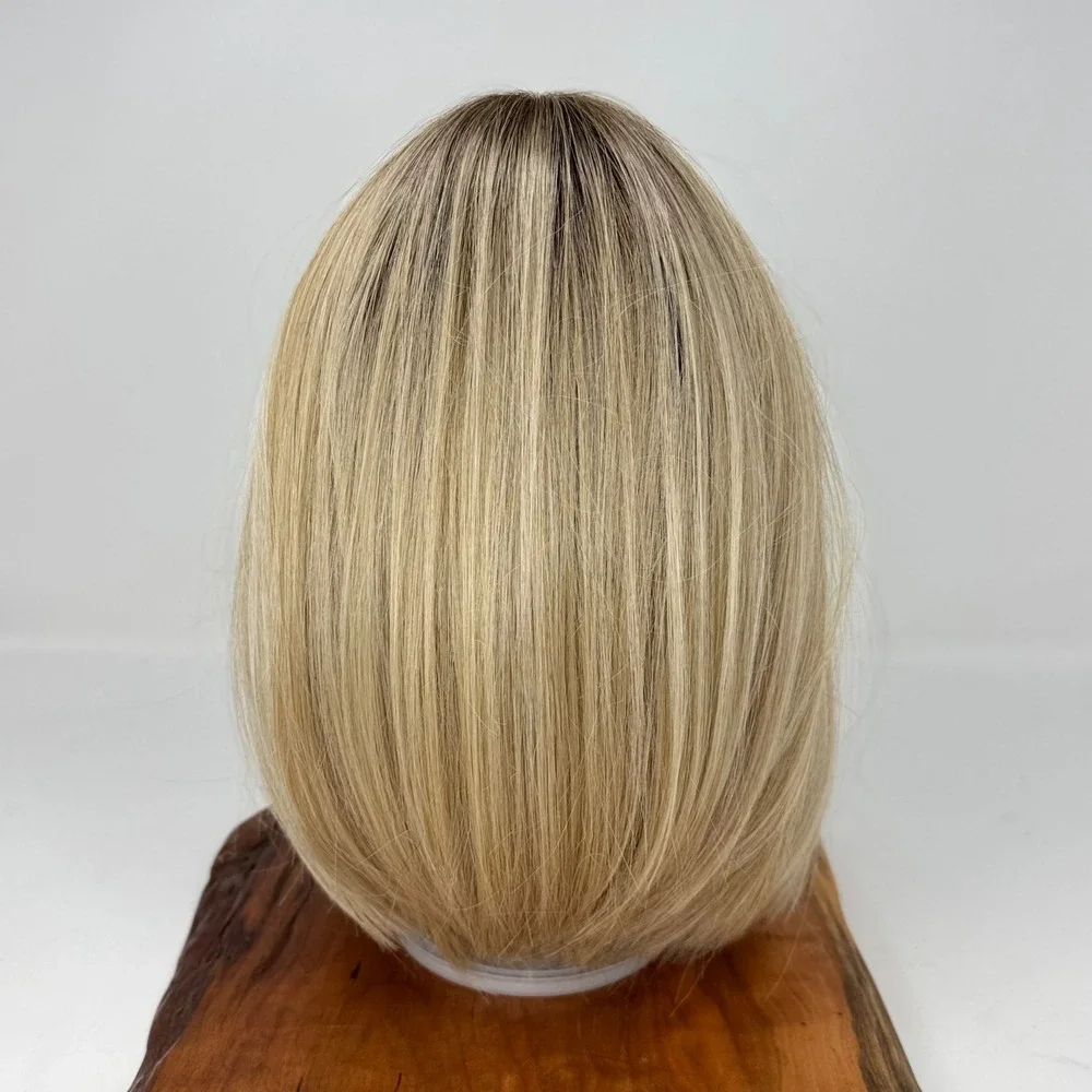 Wigs for Every Woman Wig & Wig Care Naples Blonde Ombre Dark Roots with Bangs